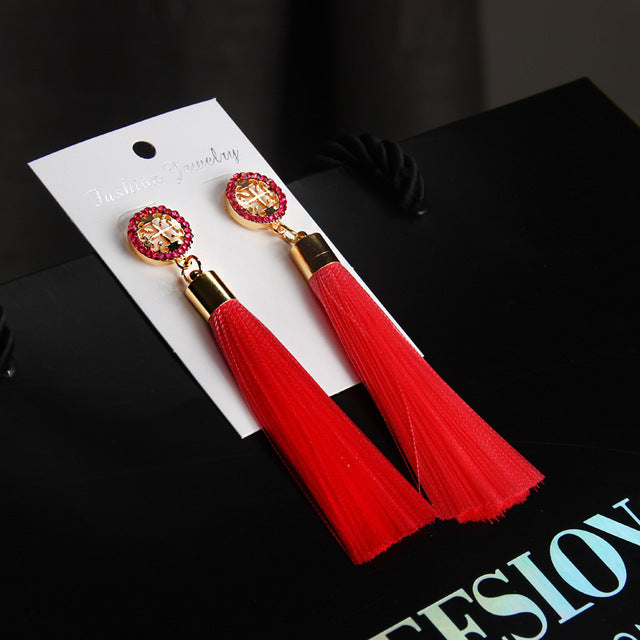 Bohemian Tassel Earrings - Bean Concept - Etsy
