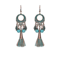 tassel long earrings - Bean Concept - Etsy