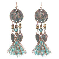 tassel long earrings - Bean Concept - Etsy