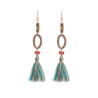 tassel long earrings - Bean Concept - Etsy