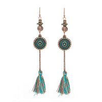 tassel long earrings - Bean Concept - Etsy
