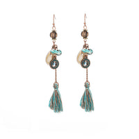 tassel long earrings - Bean Concept - Etsy