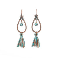 tassel long earrings - Bean Concept - Etsy