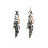 tassel long earrings - Bean Concept - Etsy