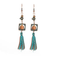 tassel long earrings - Bean Concept - Etsy