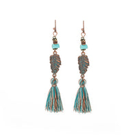 tassel long earrings - Bean Concept - Etsy