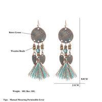tassel long earrings - Bean Concept - Etsy