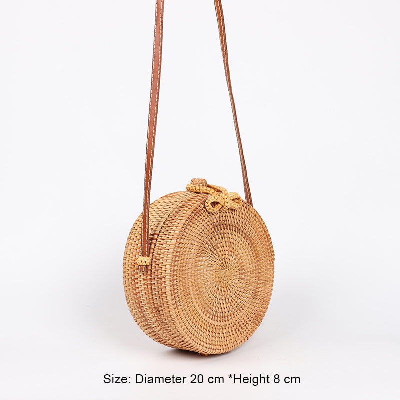 Round Straw Bag - Bean Concept - Etsy