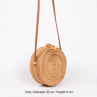 Round Straw Bag - Bean Concept - Etsy