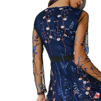 Floral Embroidery Dress - Bean Concept - Etsy
