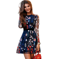 Floral Embroidery Dress - Bean Concept - Etsy
