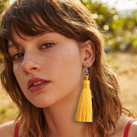 Tassel Earrings - Bean Concept - Etsy