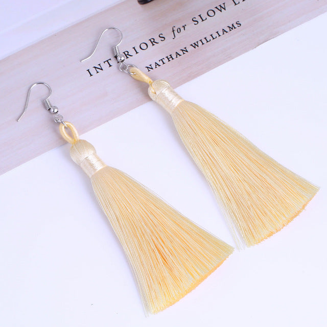 Tassel Earrings - Bean Concept - Etsy