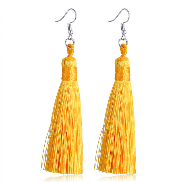 Tassel Earrings - Bean Concept - Etsy