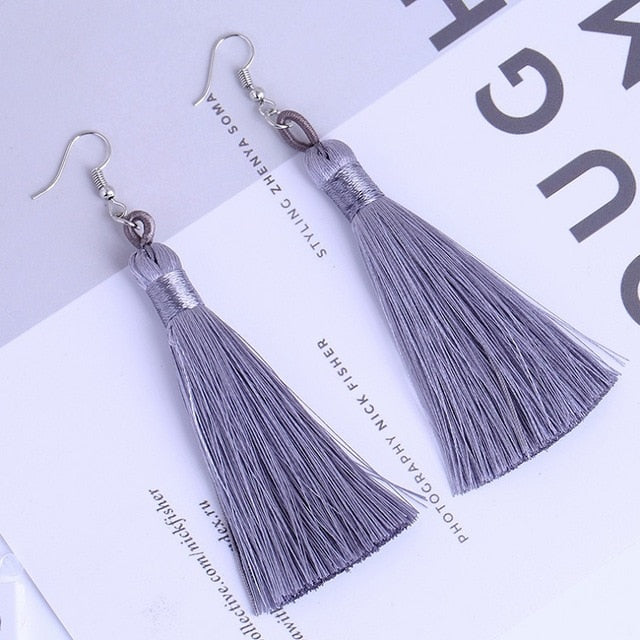 Tassel Earrings - Bean Concept - Etsy