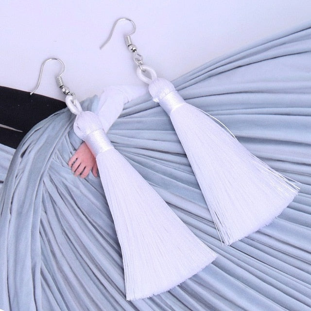 Tassel Earrings - Bean Concept - Etsy