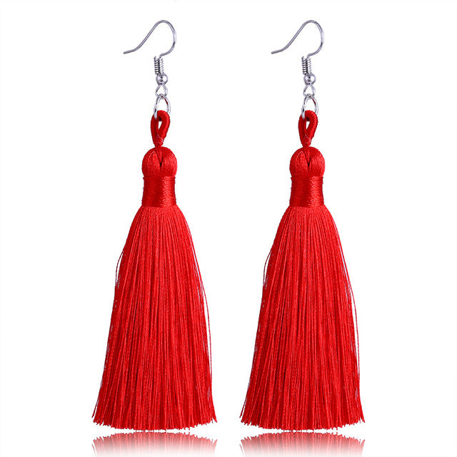 Tassel Earrings - Bean Concept - Etsy