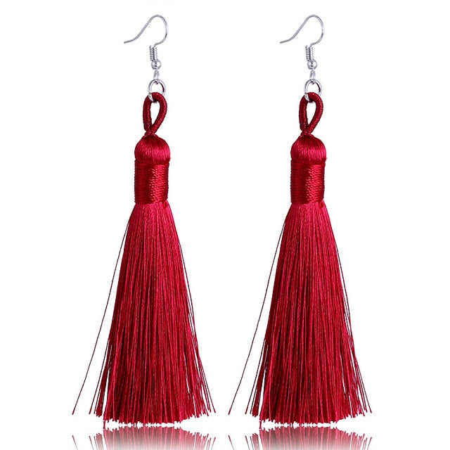 Tassel Earrings - Bean Concept - Etsy