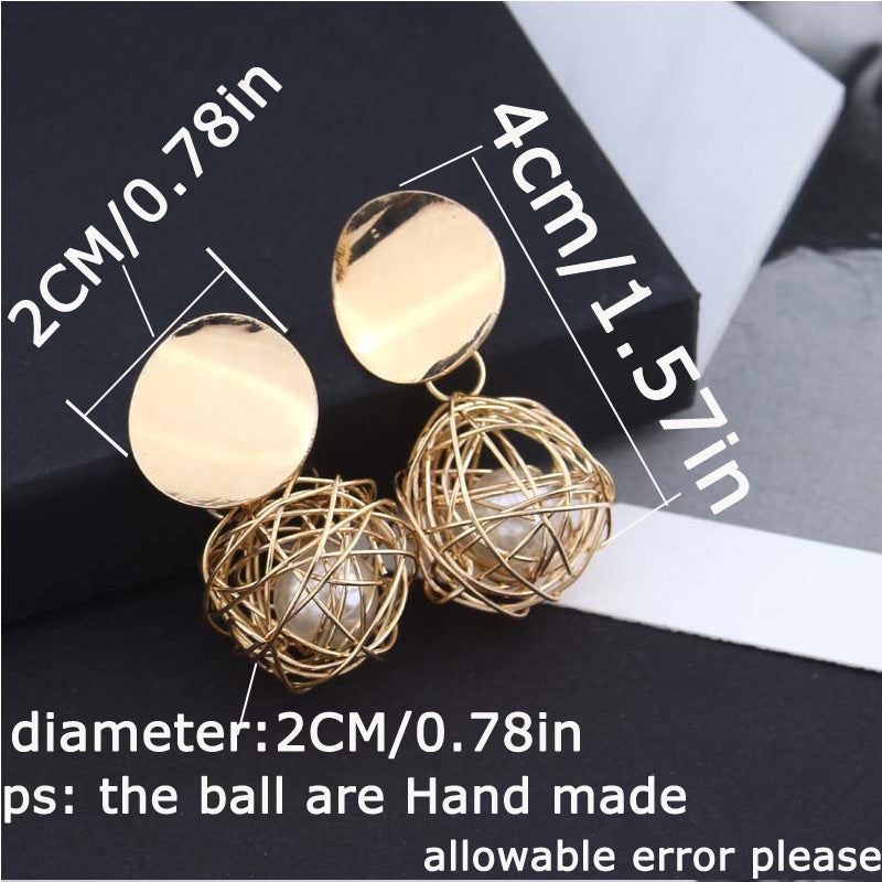 Ball Geometric Earrings - Bean Concept - Etsy