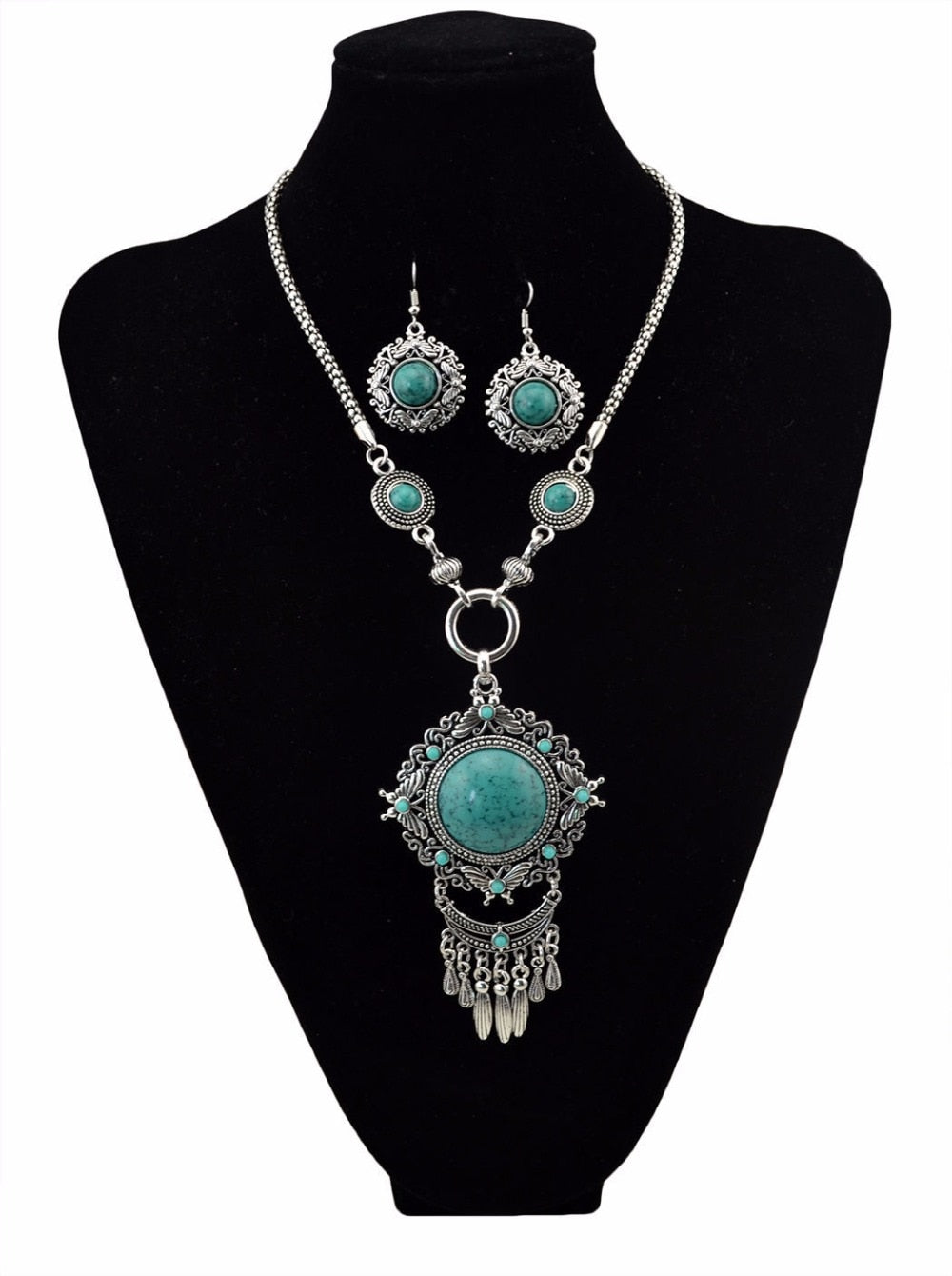 Bohemian Vintage Chain Necklace Set