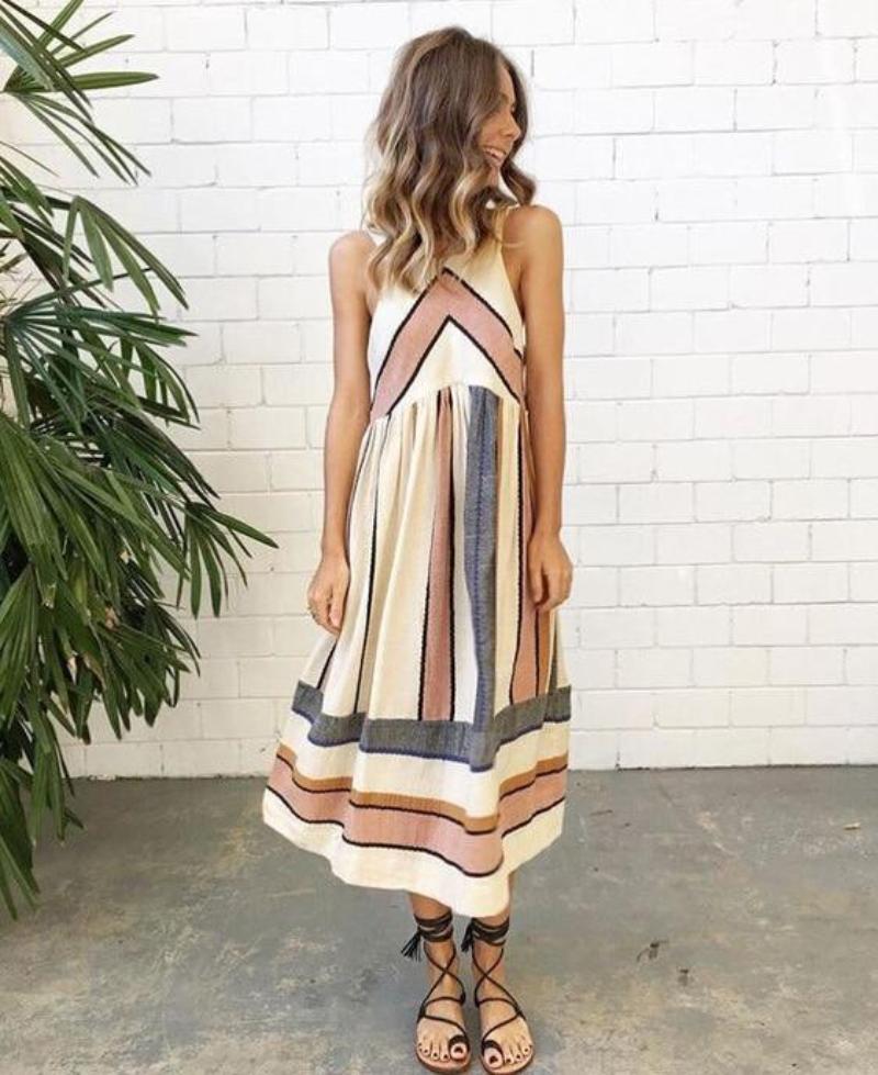 Retro Sleeveless Summer Dress - Bean Concept - Etsy
