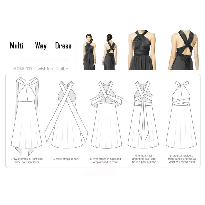 Convertible Infinity Maxi Dress - Bean Concept - Etsy
