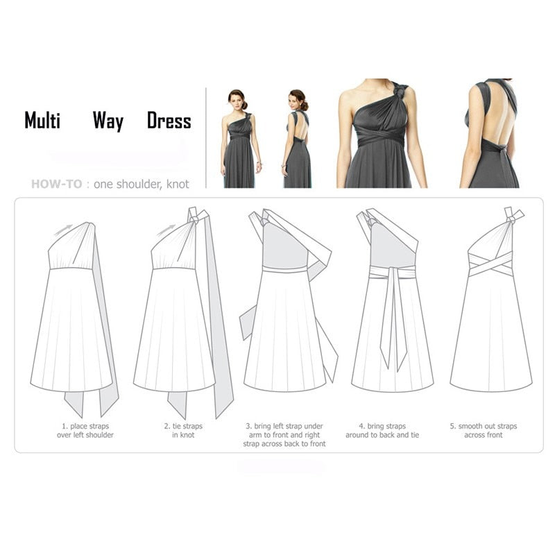 Convertible Infinity Maxi Dress - Bean Concept - Etsy
