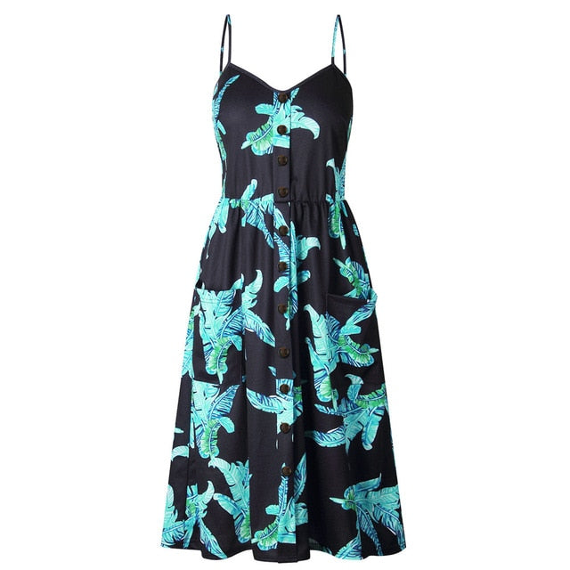 Sunflower Beach Summer Dress - Bean Concept - Etsy