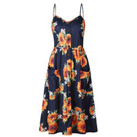Sunflower Beach Summer Dress - Bean Concept - Etsy