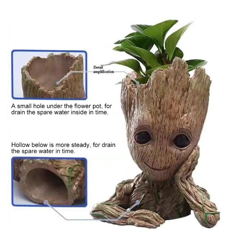 Groot Flower Plant Pot - Bean Concept - Etsy