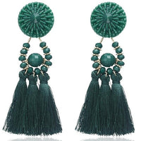 Bohemian Long Statement Tassel Earrings - Bean Concept - Etsy