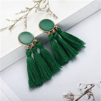 Bohemian Statement Tassel Earrings - Bean Concept - Etsy