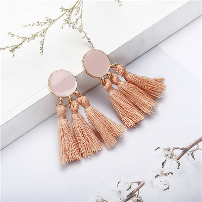 Bohemian Statement Tassel Earrings - Bean Concept - Etsy