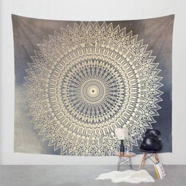 Boho Mandala Tapestry - Bean Concept - Etsy