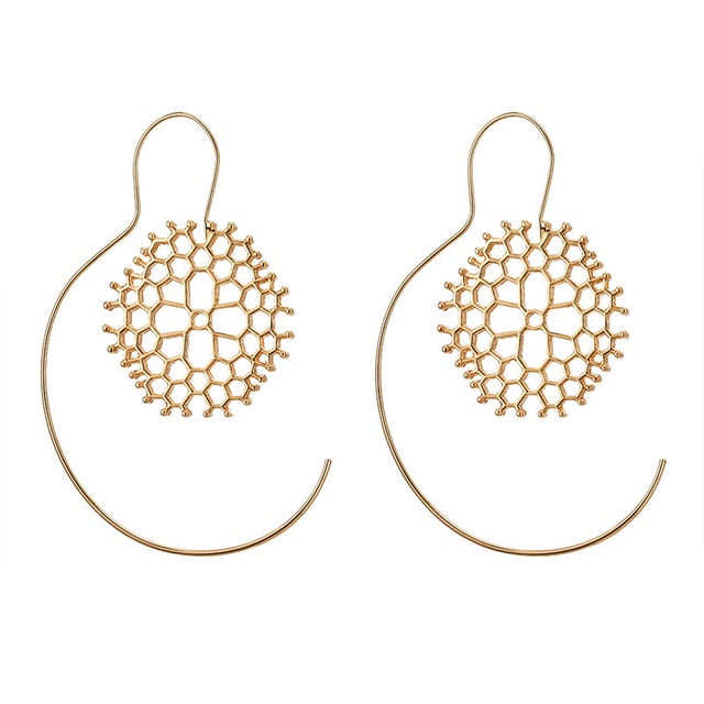 Gold Color Earrings - Bean Concept - Etsy