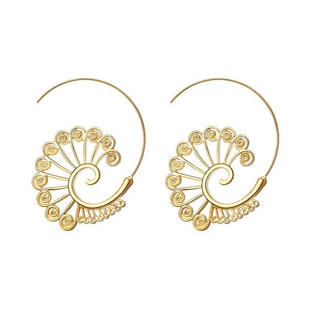 Gold Color Earrings - Bean Concept - Etsy