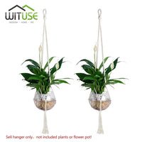 Macrame Flowerpot Plant Hanger - Bean Concept - Etsy
