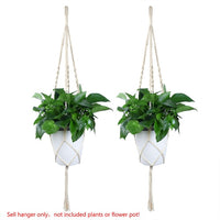 Macrame Flowerpot Plant Hanger - Bean Concept - Etsy