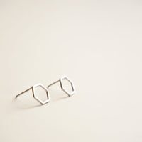 Hive Hexagon Stud Earrings - Bean Concept - Etsy