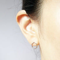 Hive Hexagon Stud Earrings - Bean Concept - Etsy