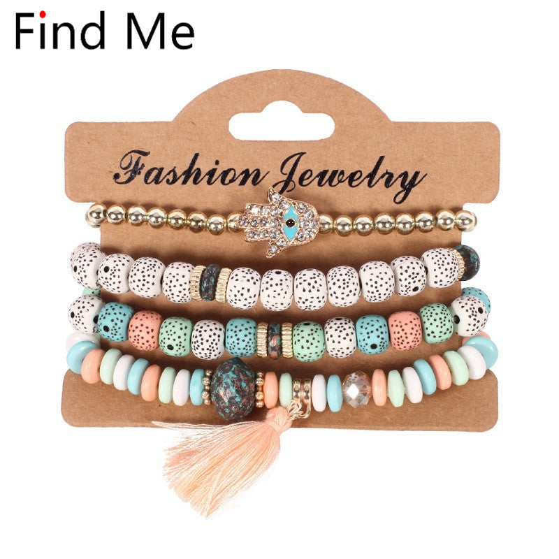 Ethnic Multilayer Beads Bracelets - Bean Concept - Etsy