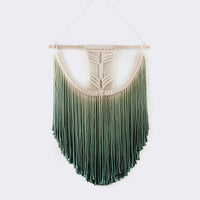 Green Ombre Macramé Wall Hanging Tapestry - Bean Concept - Etsy