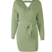 Olive Knitted Mini Dress - Bean Concept - Etsy