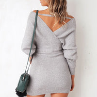 Olive Knitted Mini Dress - Bean Concept - Etsy