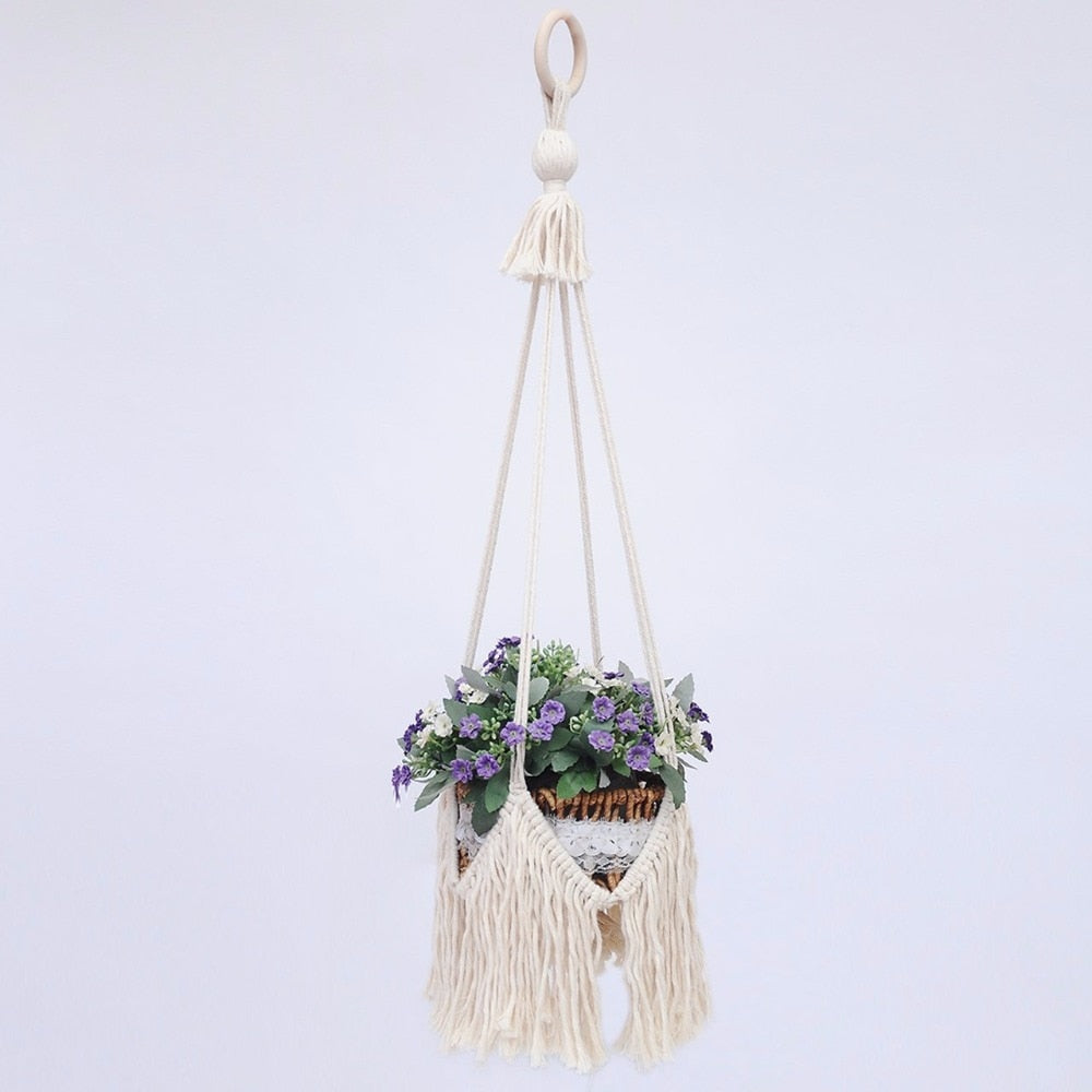 Handmade Macrame Plant Pot Holder - Bean Concept - Etsy
