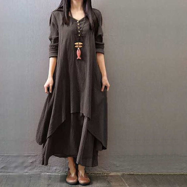 Cotton Linen Dress - Bean Concept - Etsy
