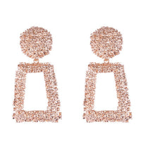 Gold Geometric Statement Earrings - Bean Concept - Etsy