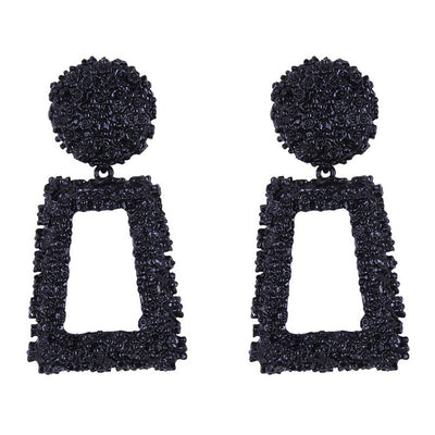 Gold Geometric Statement Earrings - Bean Concept - Etsy