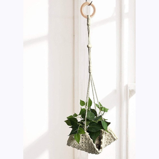 Handmade Macrame Plant Hanger - Bean Concept - Etsy