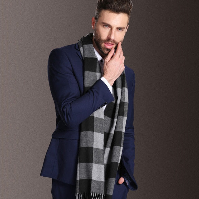Warm Tartan Scarf - Bean Concept - Etsy